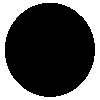 A round black hole